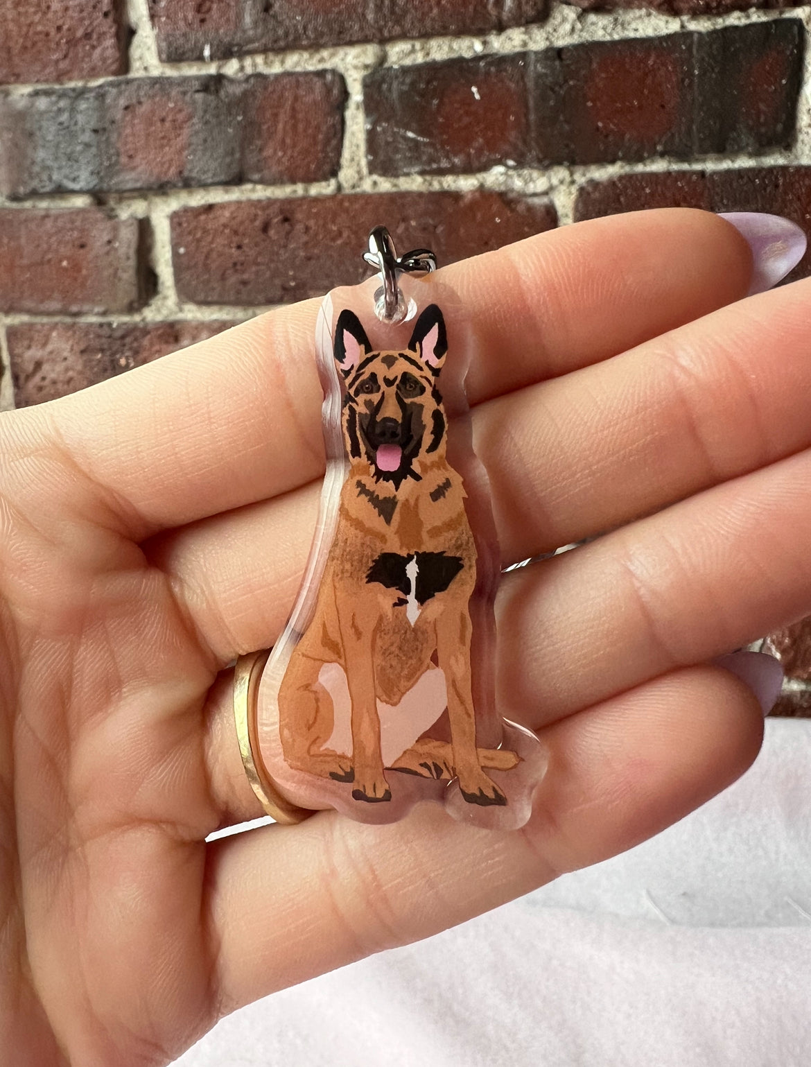 Belgian Malinois Keychain