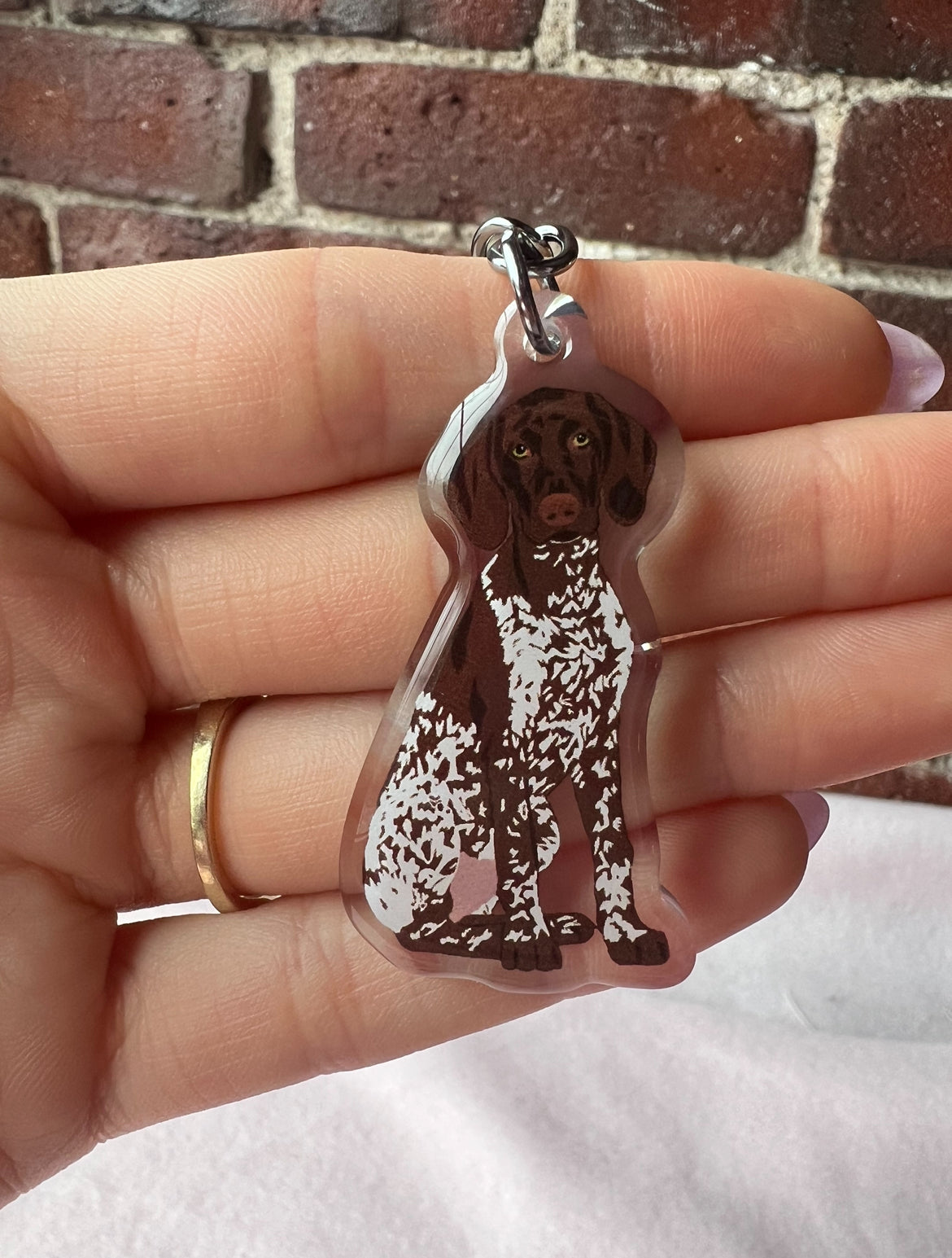 German Shorthaired Pointer Keychain