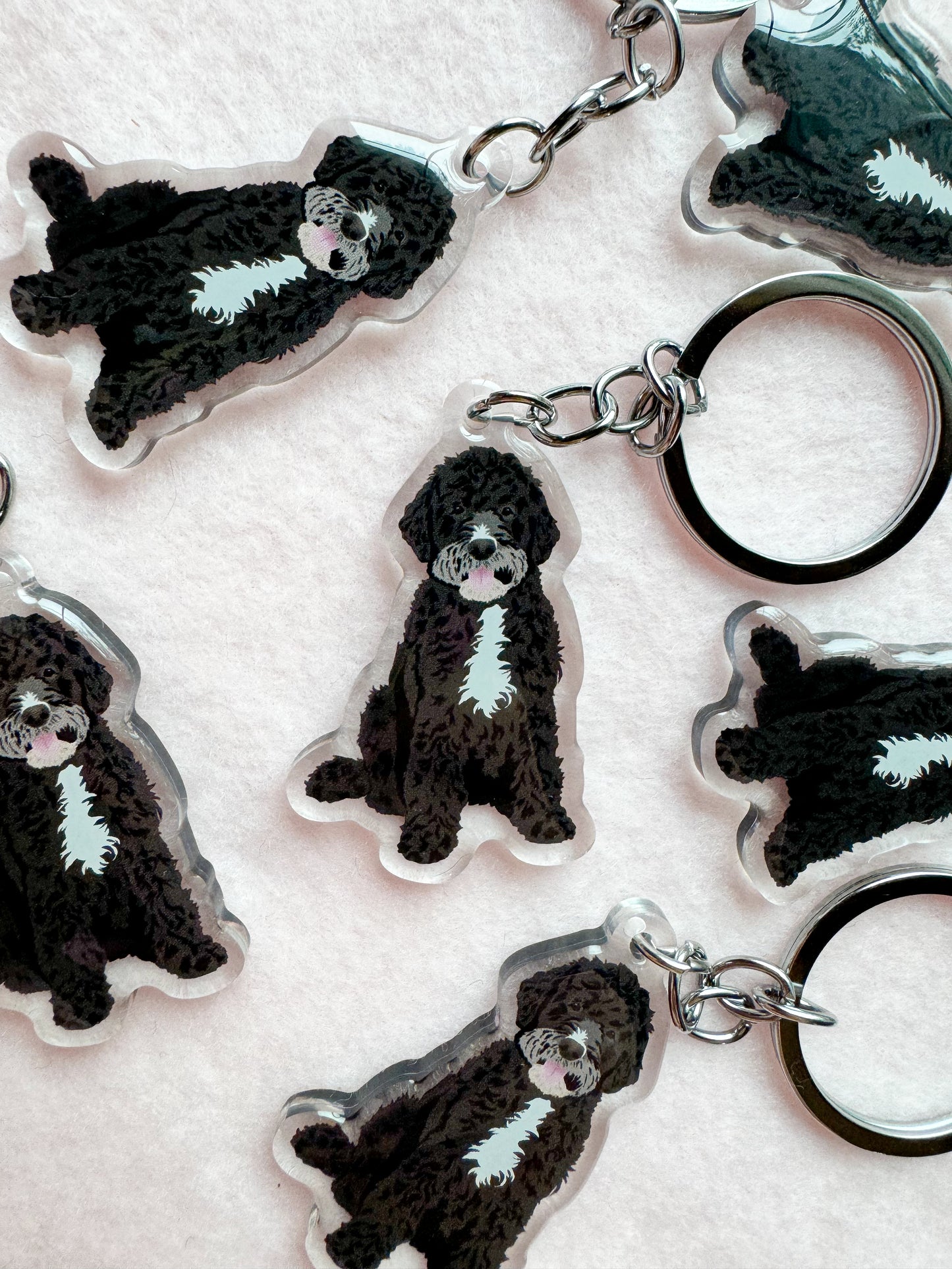 Portuguese Water Dog Keychain