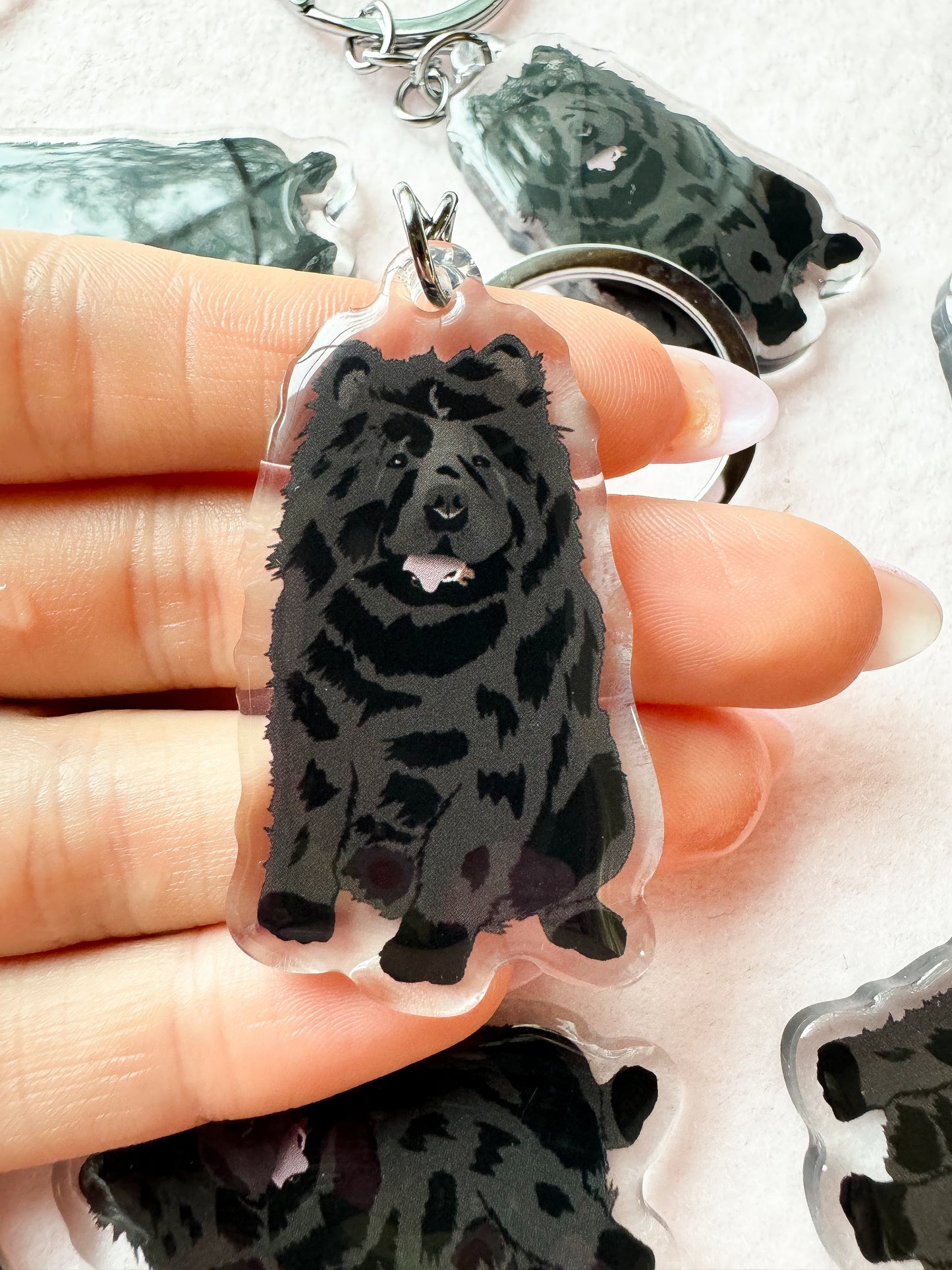 Chow Chow (black) Keychain