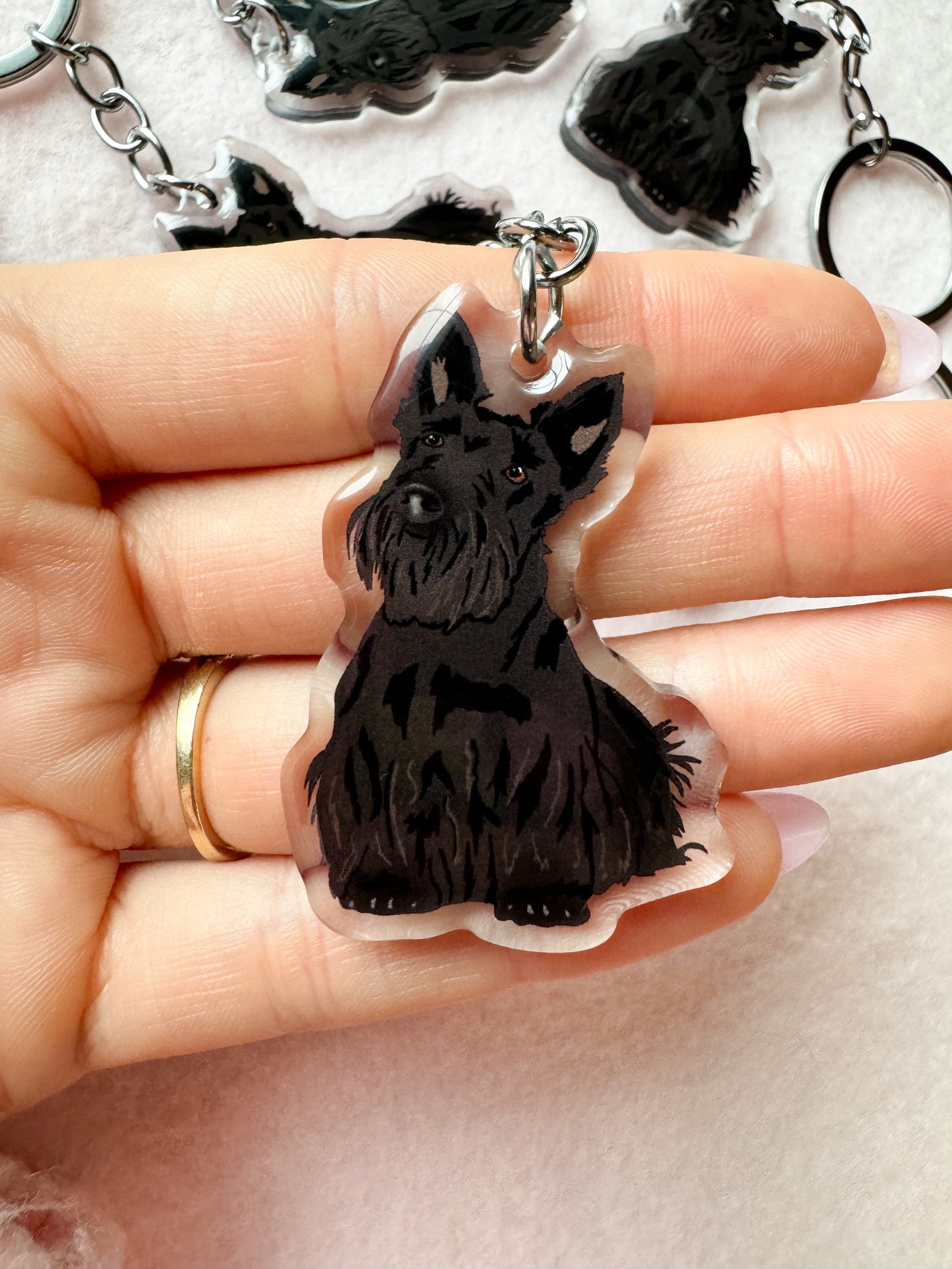 Scottish Terrier (scottie) Keychain