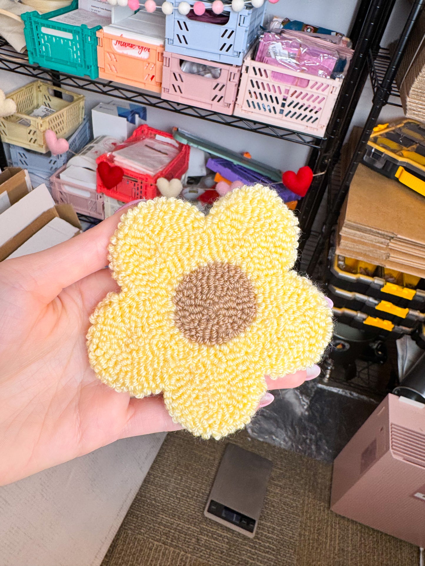 Flower Coaster Beginner Punch Needle Kit