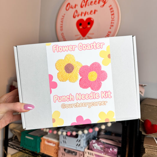Flower Coaster Beginner Punch Needle Kit