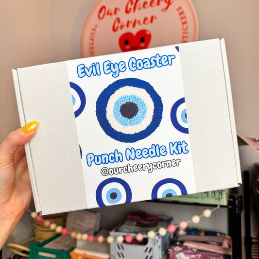 Evil Eye Coaster Punch Needle Kit