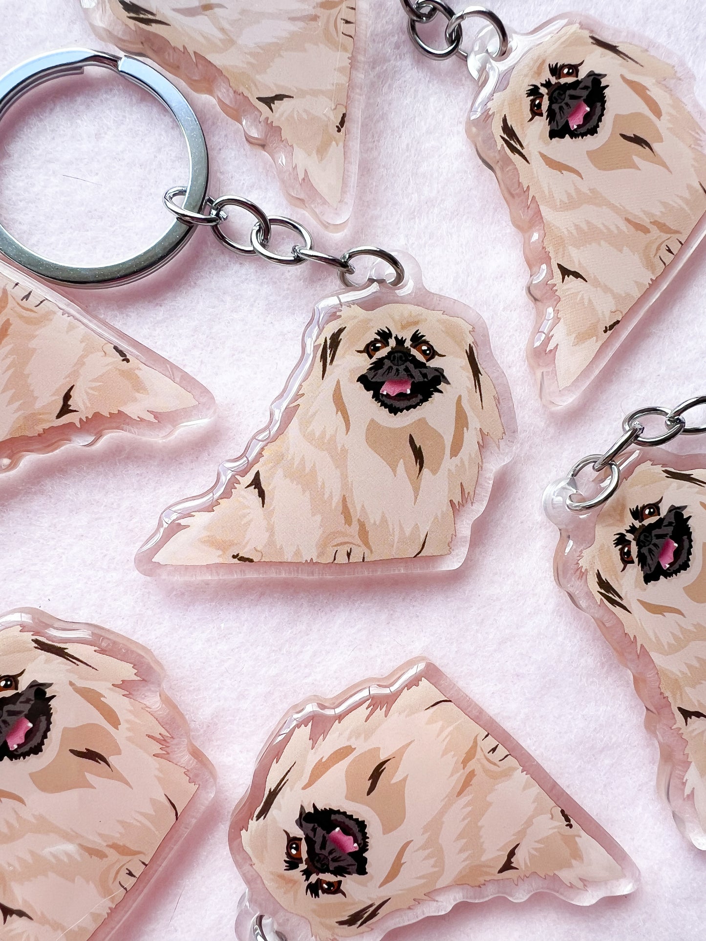 Pekingese Keychain