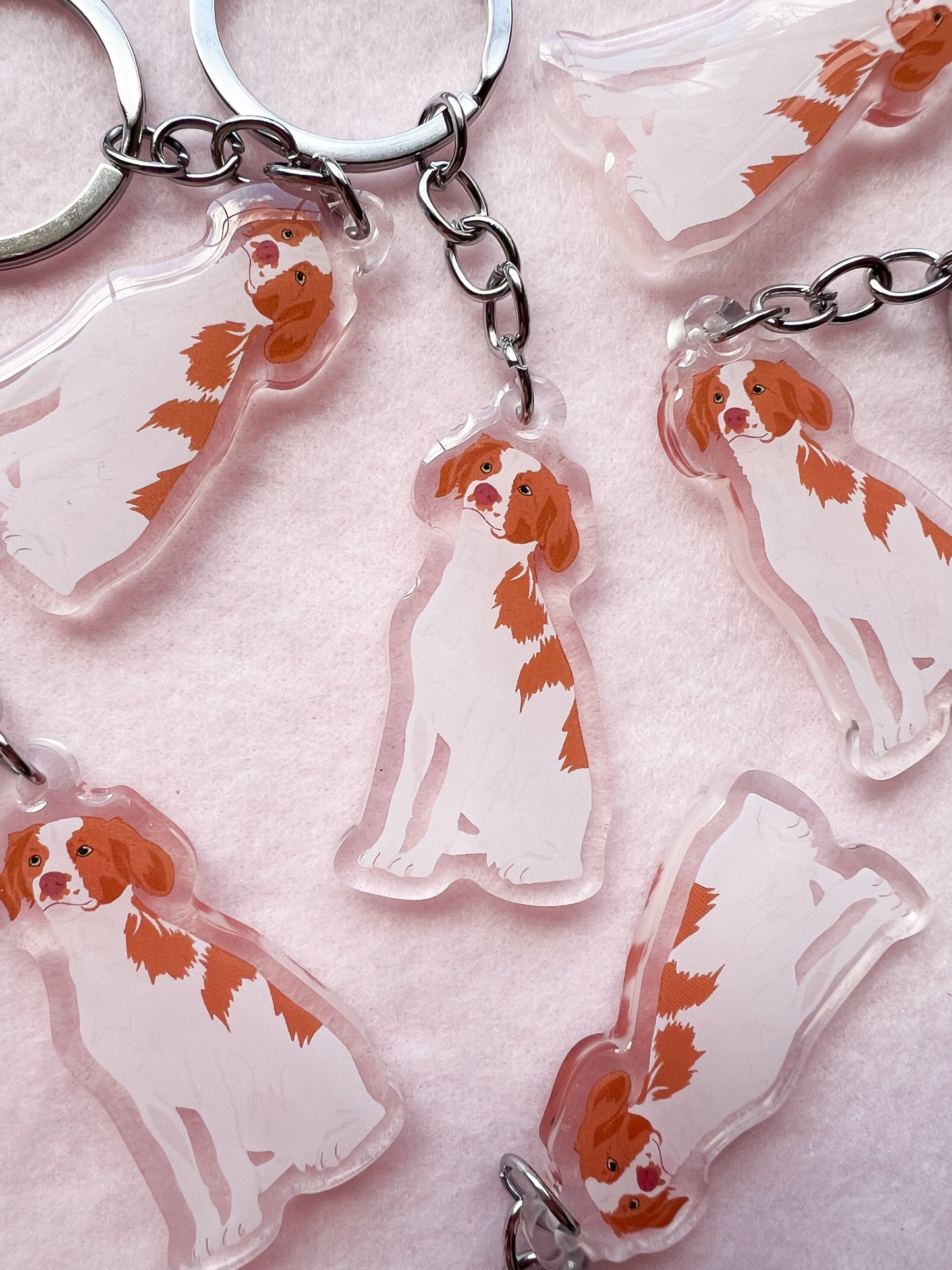 Brittany Spaniel Keychain