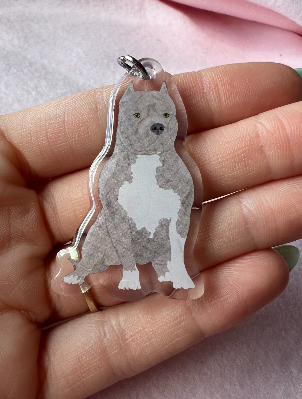 XL Bully, American Bulldog Keychain