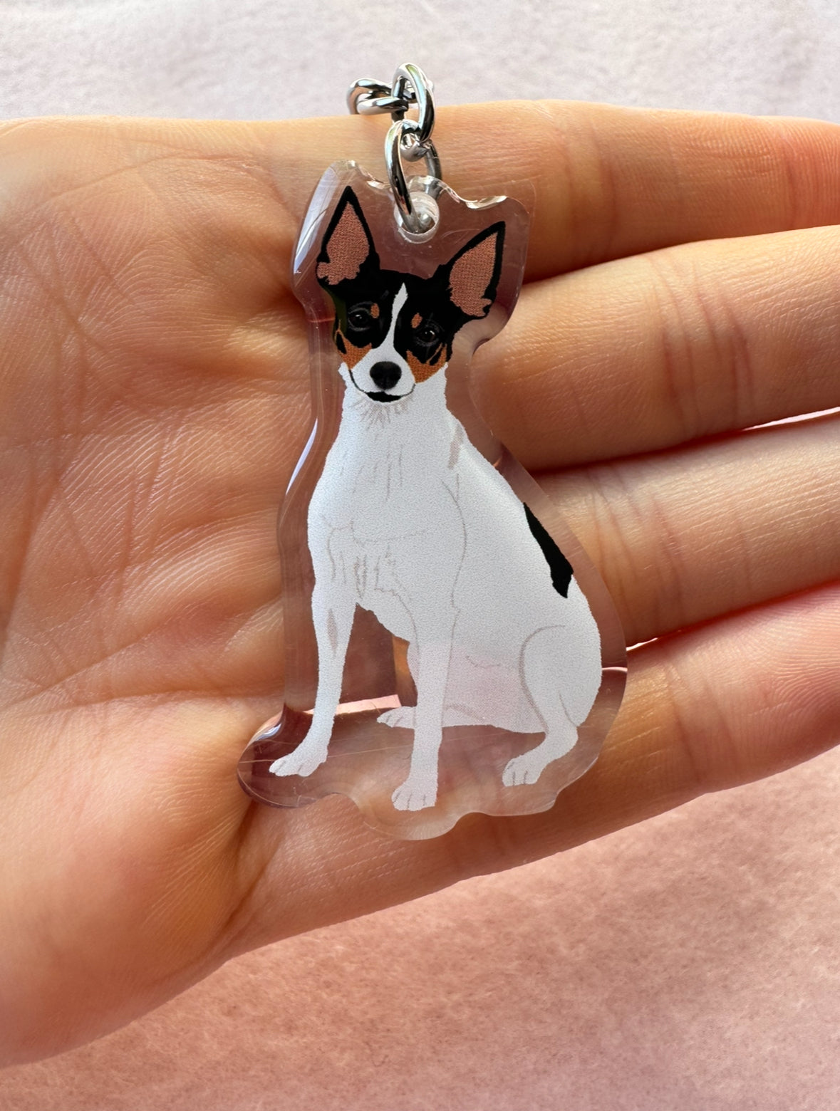 Rat Terrier, Toy Fox Terrier Keychain