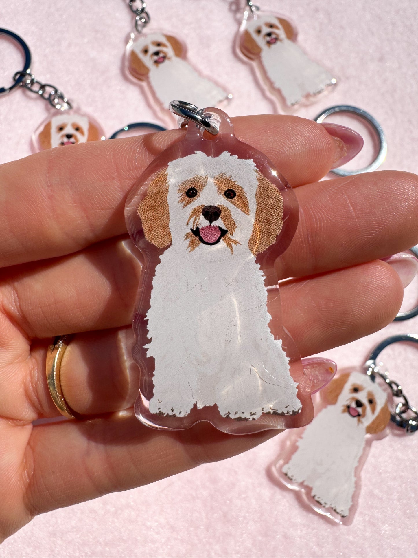 Cavachon Keychain