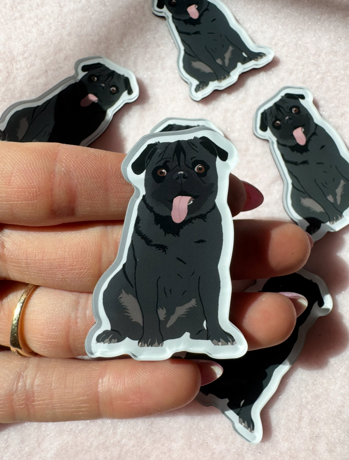 Pug (black) Magnet