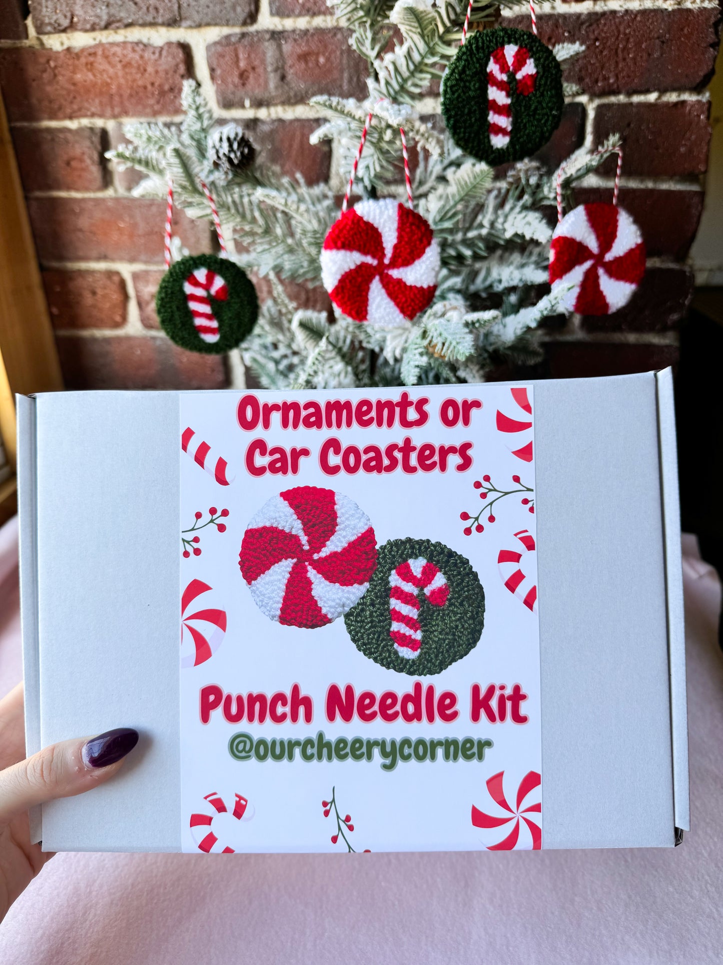 Ornament/Car Coasters Punch Needle Kit