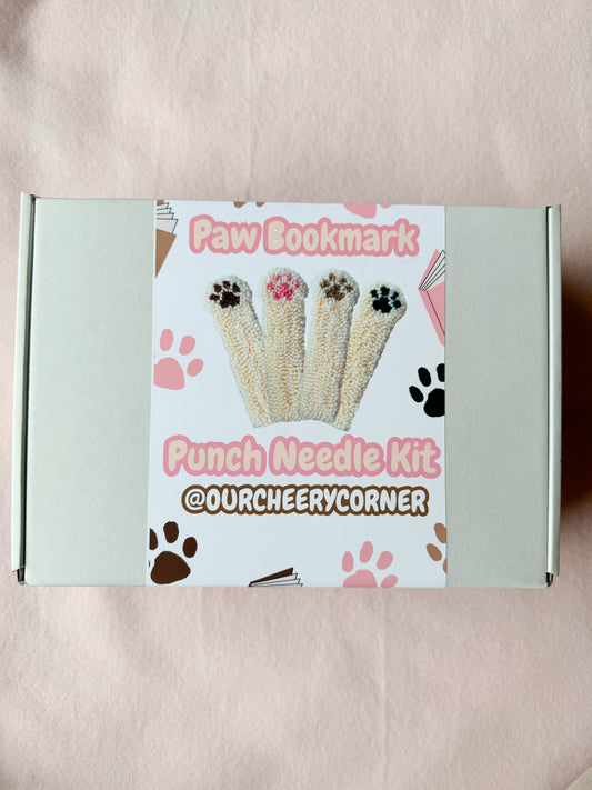 Paw Bookmark Punch Needle Kit