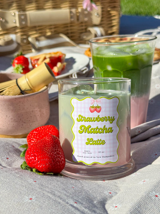 Strawberry Matcha Latte Candle