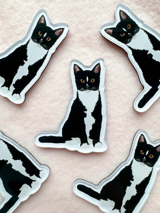 Tuxedo Cat Magnet