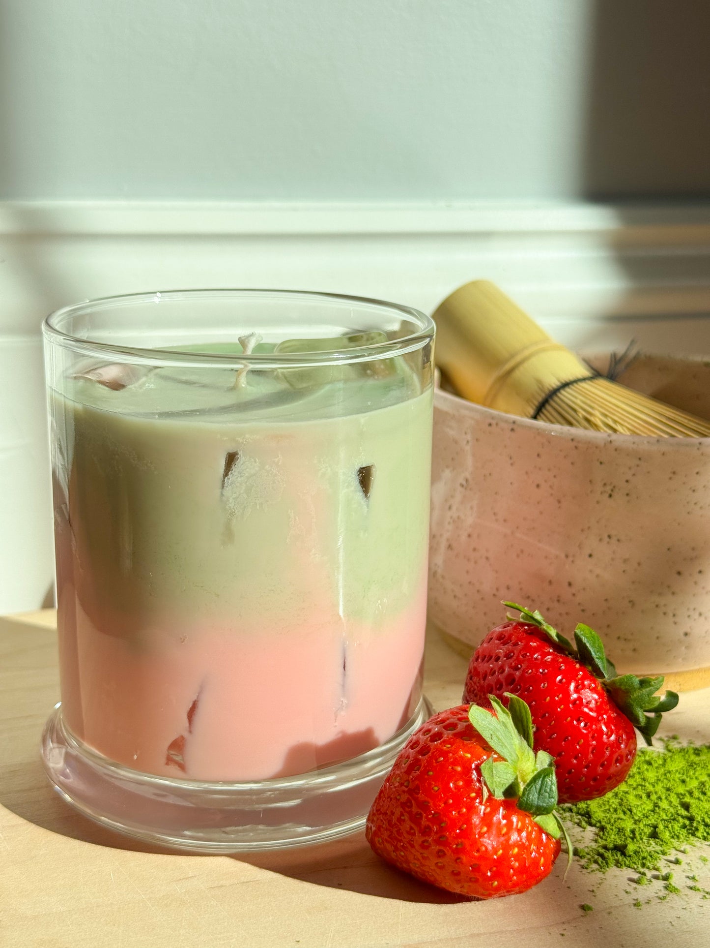 Strawberry Matcha Latte Candle