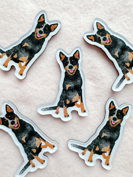 Heeler (blue), Cattle dog (blue) Magnet