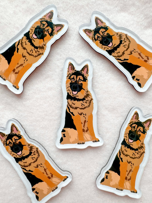 German Shepherd (black & tan) Magnet