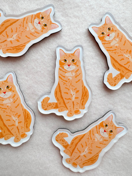 Orange Tabby Magnet