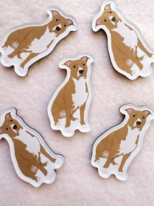 Pit Bull (brown/red) Magnet