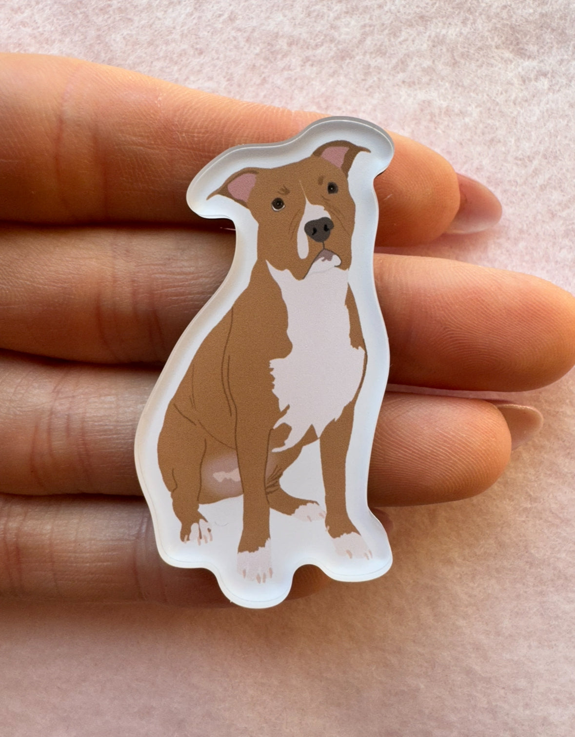 Pit Bull (brown/red) Magnet
