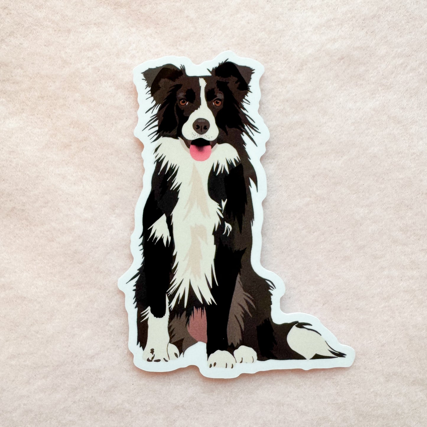 Border Collie (black & white) Sticker