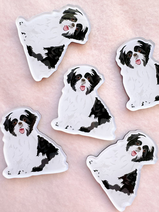 Shih Tzu (black and white) Magnet