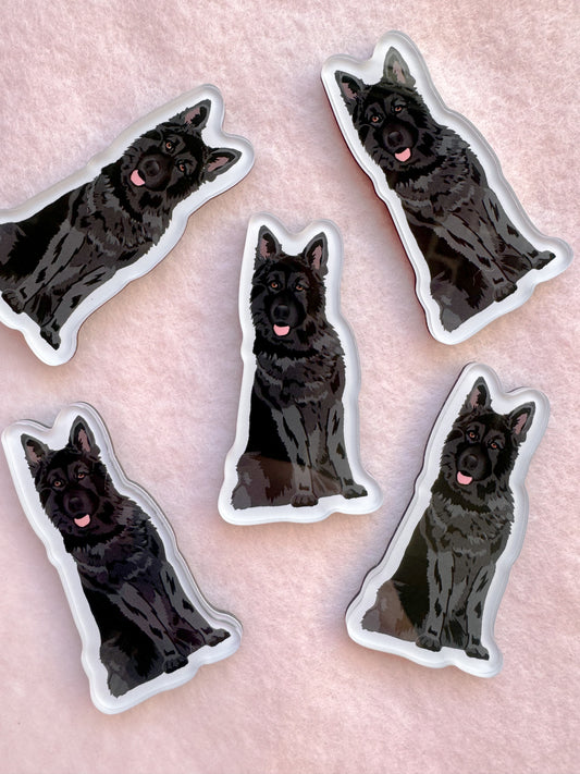 German Shepherd (black) Magnet