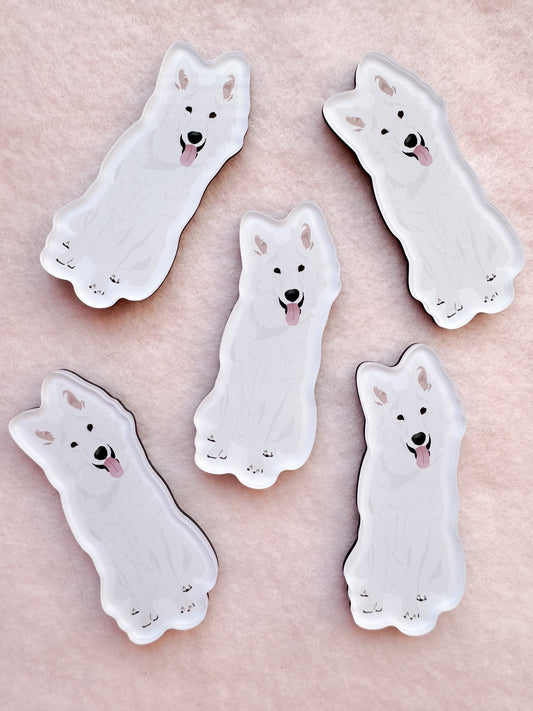 German Shepherd (white), Swiss Shepherd, Husky (white) Magnet