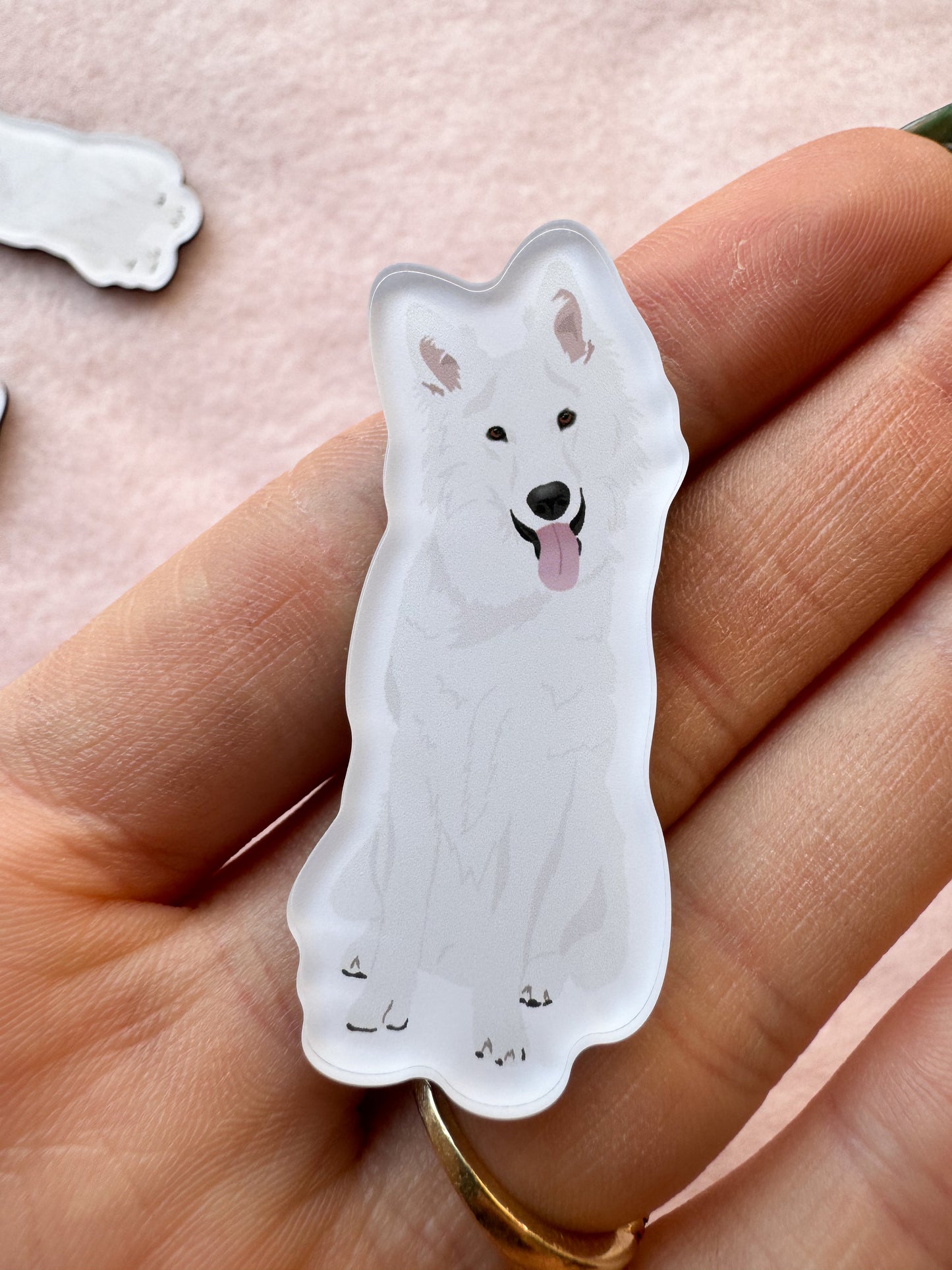 German Shepherd (white), Swiss Shepherd, Husky (white) Magnet