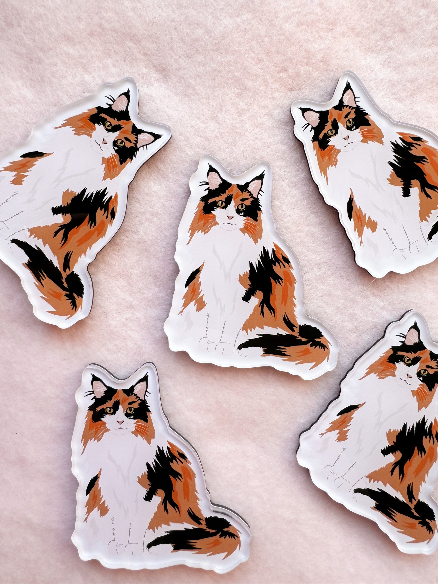Calico (long-haired) Cat Magnet