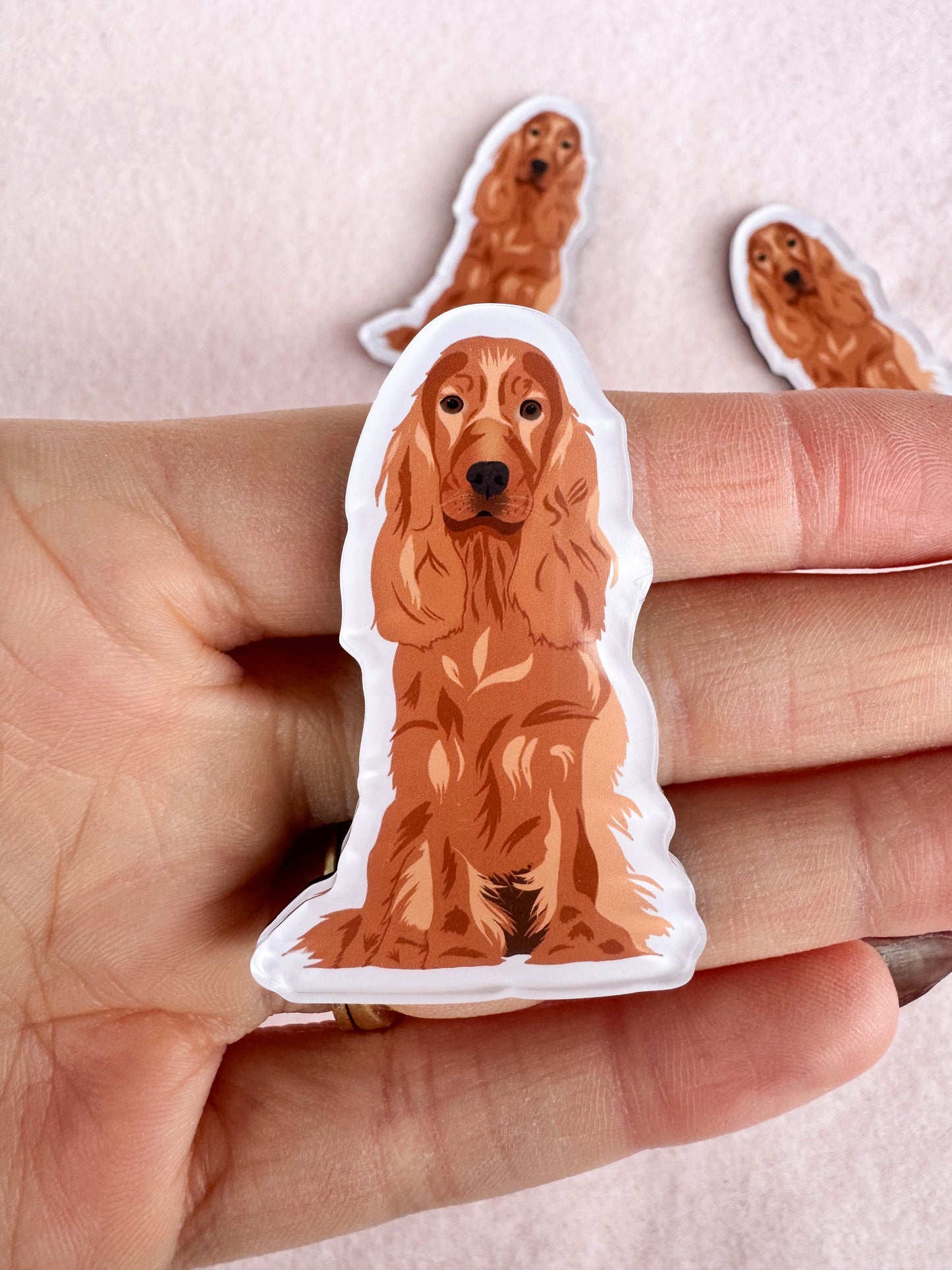 English Cocker Spaniel (red) Magnet