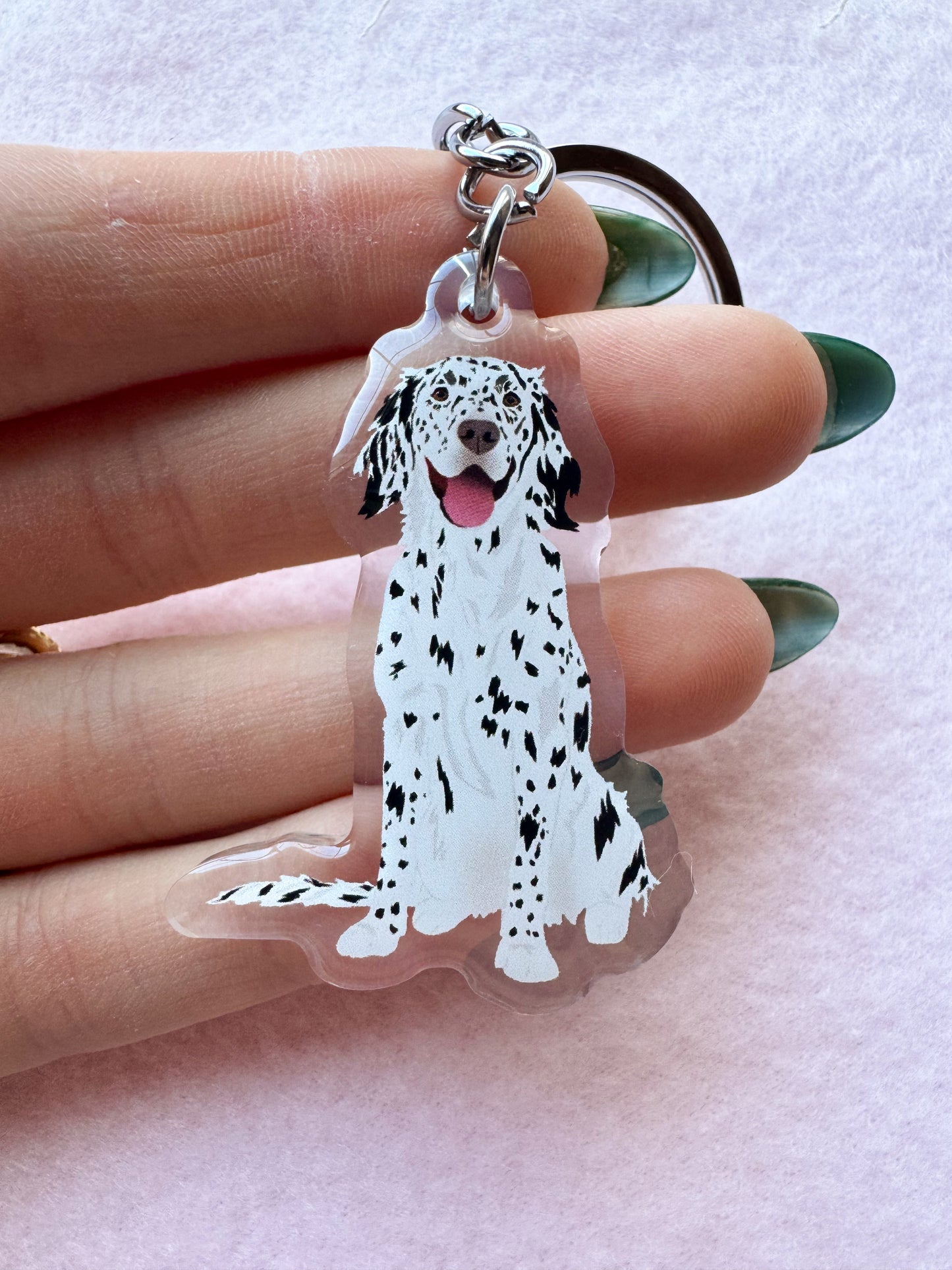 English Setter Keychain