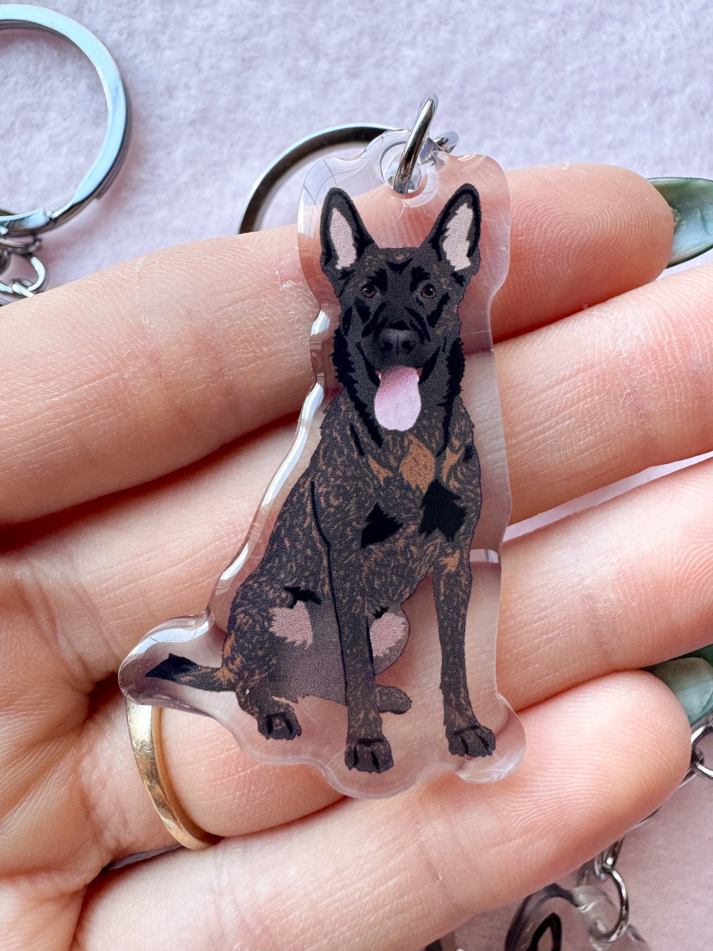 Dutch Shepherd Keychain