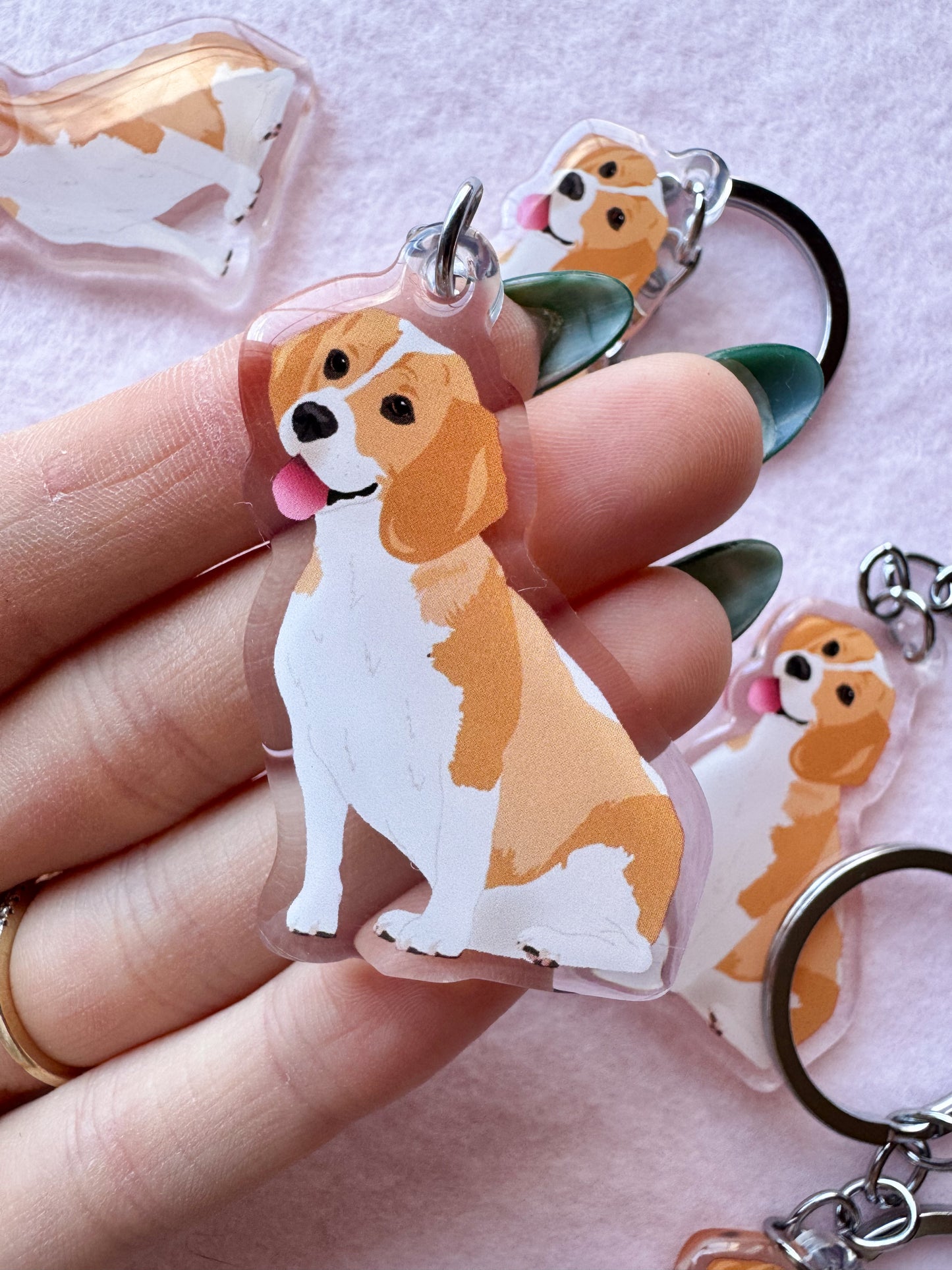 Beagle (lemon) Keychain