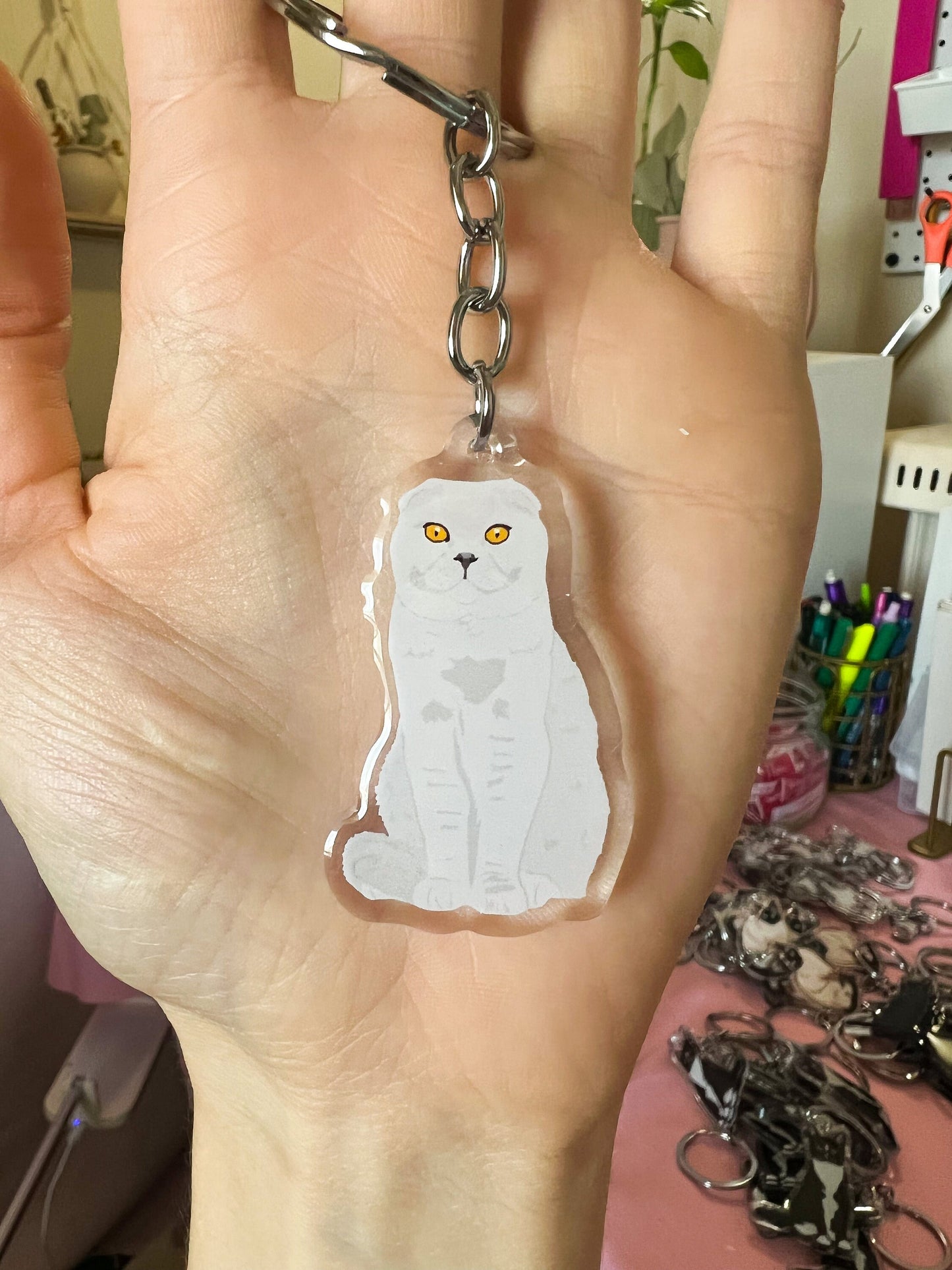 Scottish Fold Keychain