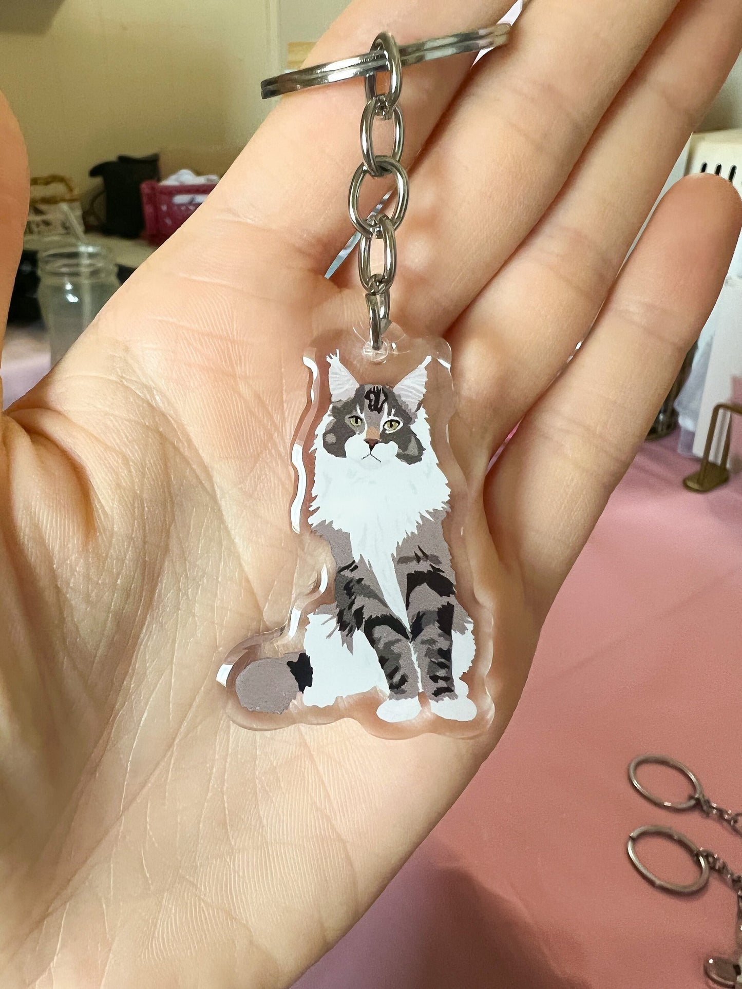 Maine Coon Keychain
