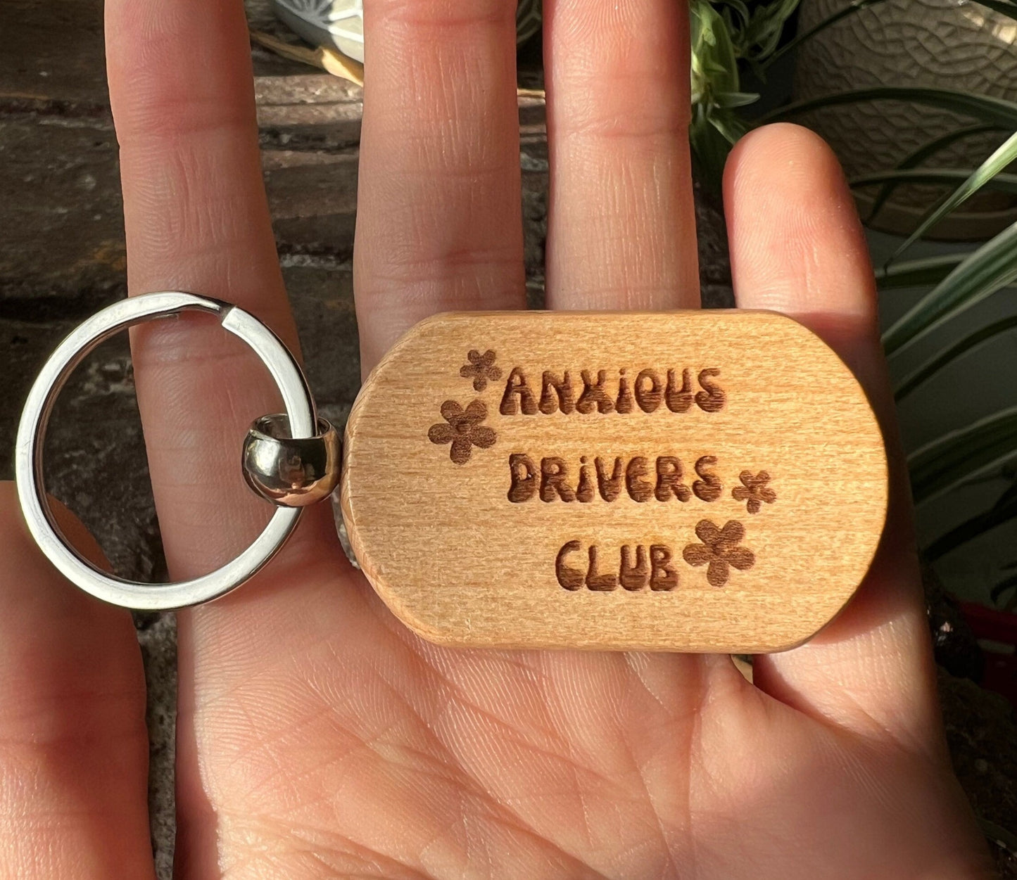 Anxious Drivers Club keychain