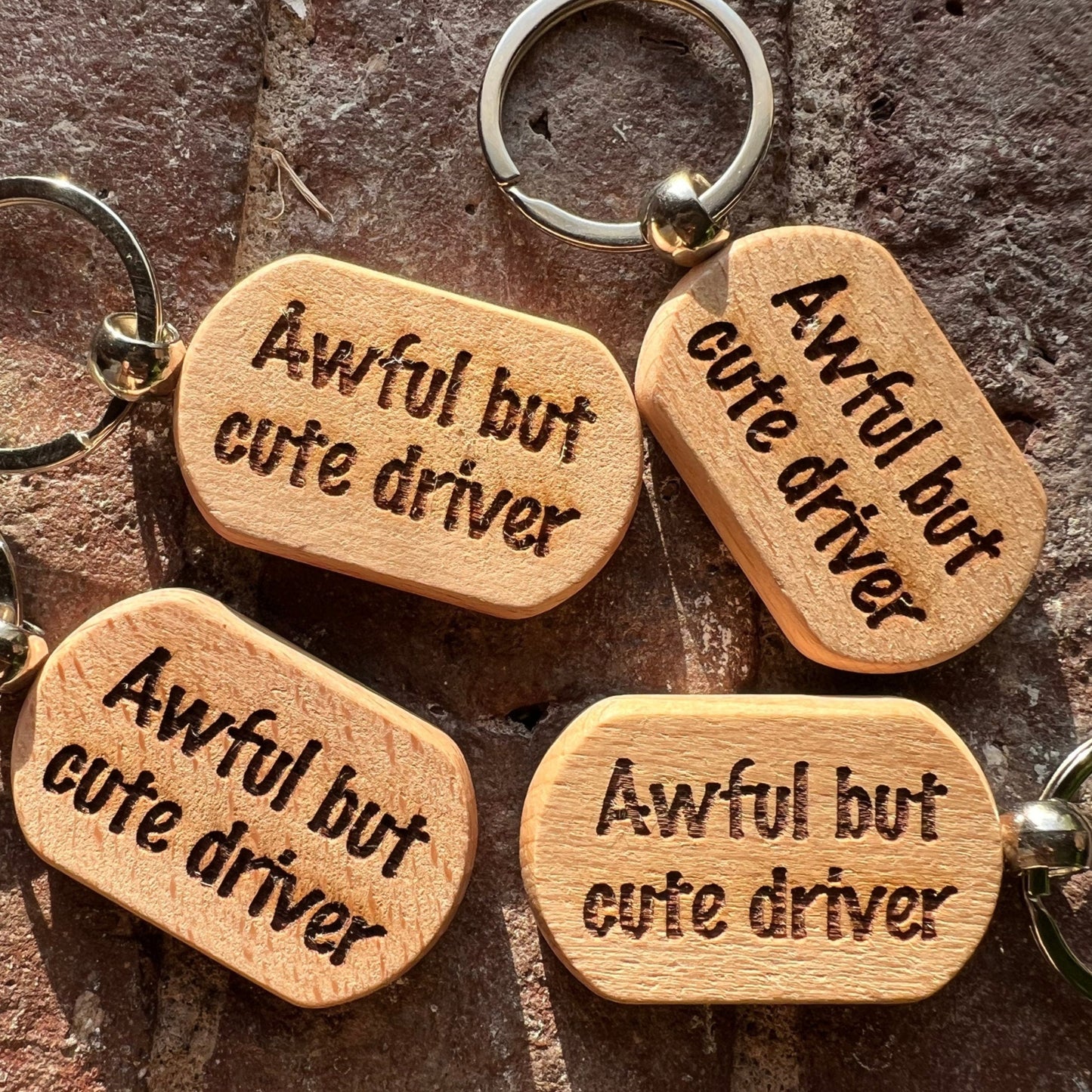 Awful But Cute Driver keychain