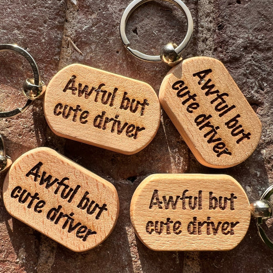 Awful But Cute Driver keychain