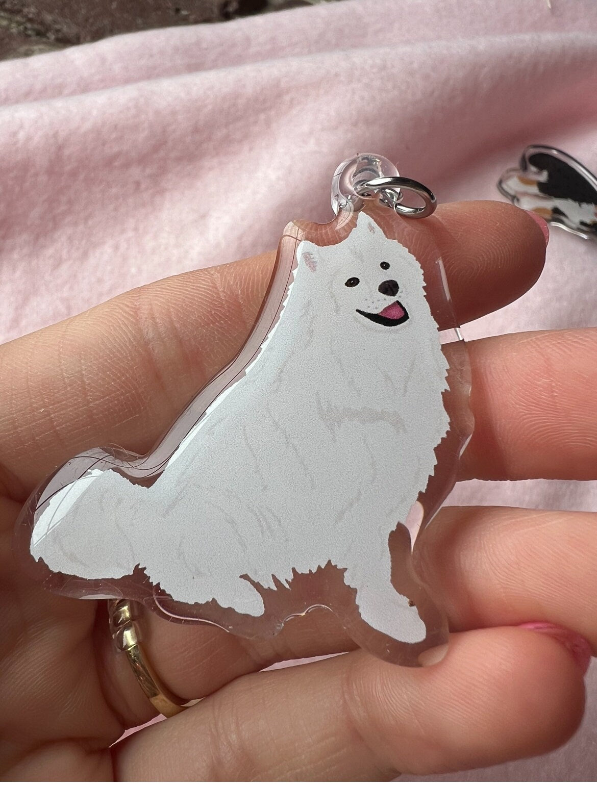 Samoyed Keychain