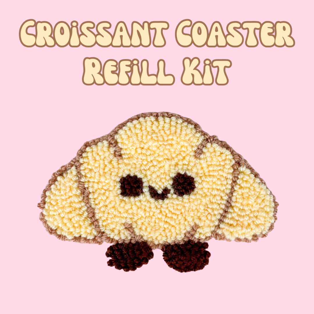 Croissant Coaster Punch Needle Refill Kit