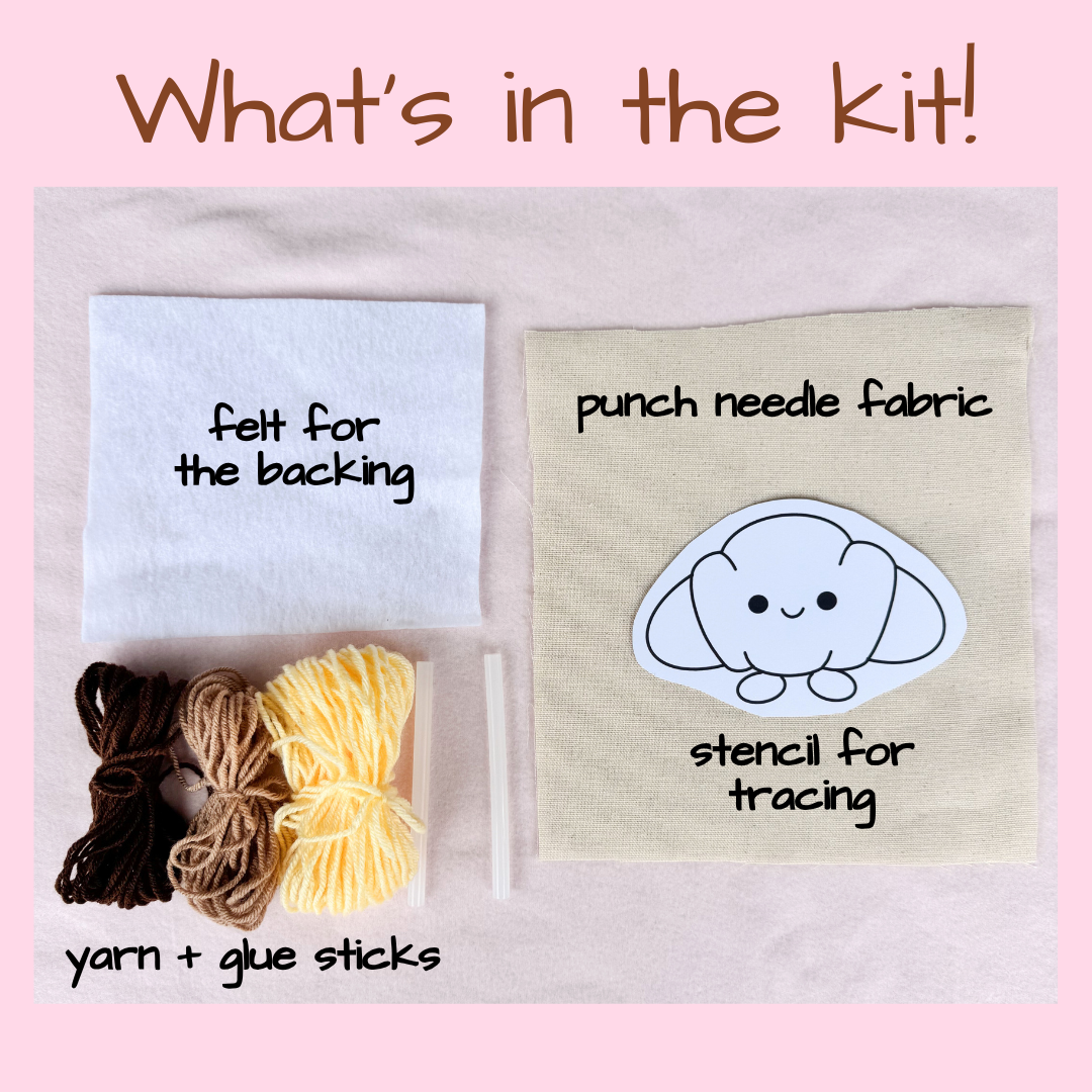 Croissant Coaster Punch Needle Refill Kit