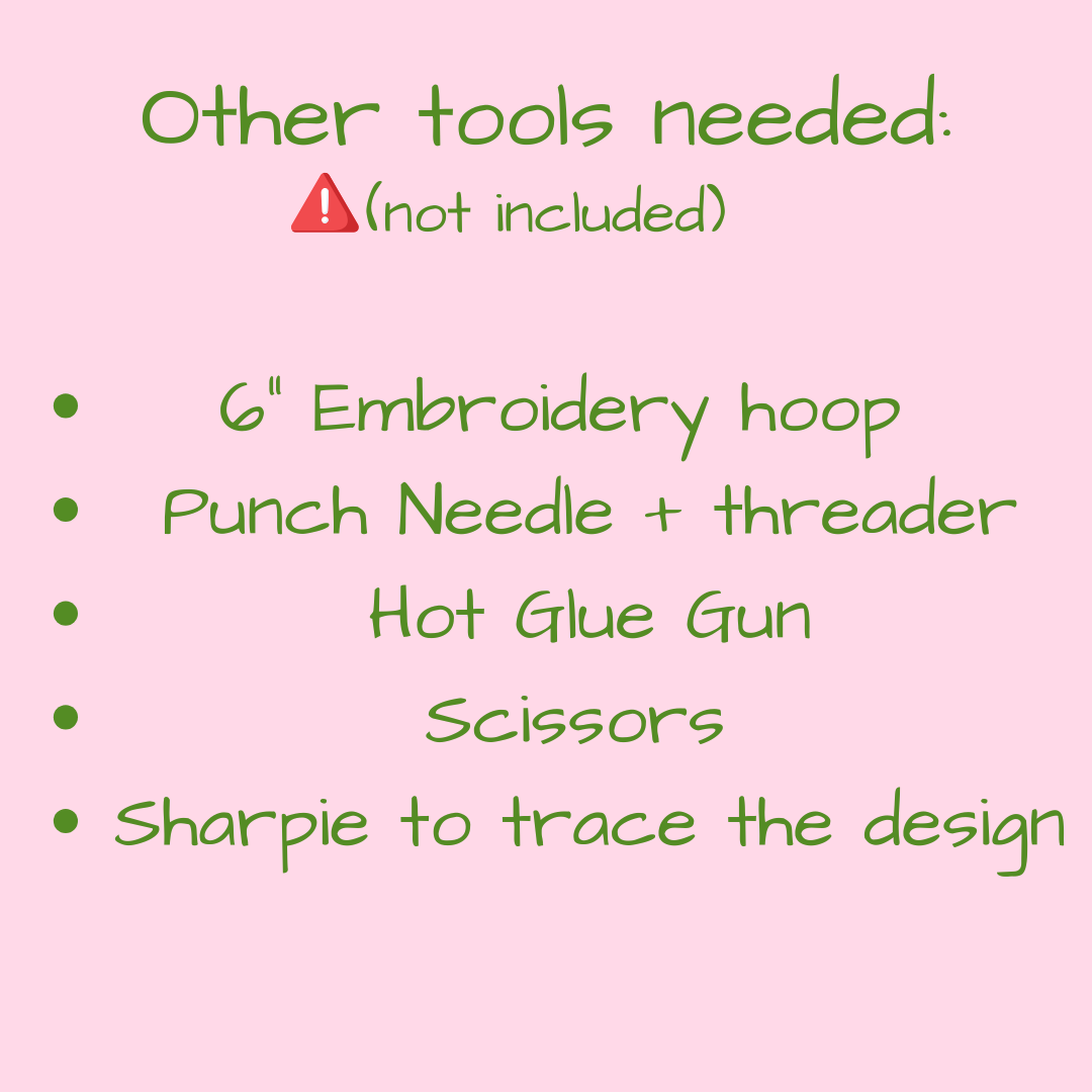 Strawberry Coaster Punch Needle Refill Kit