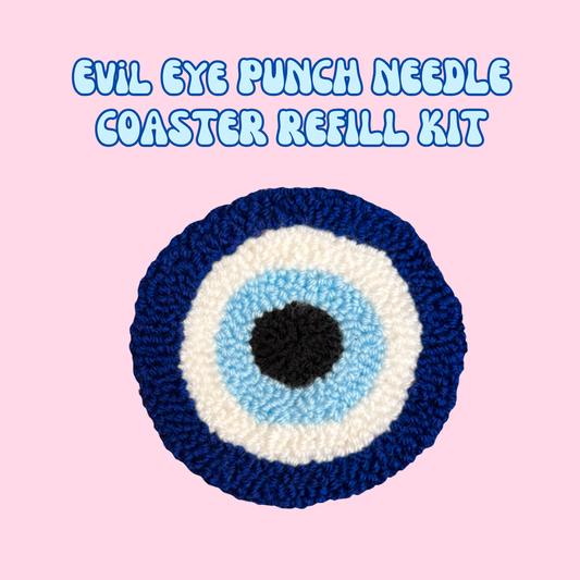 Evil Eye Coaster Punch Needle Refill Kit