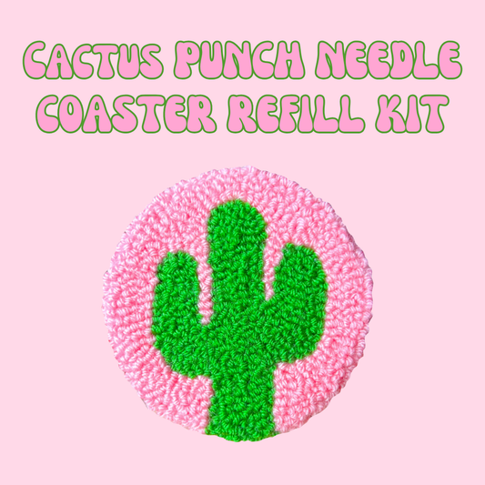 Cactus Coaster Punch Needle Refill Kit