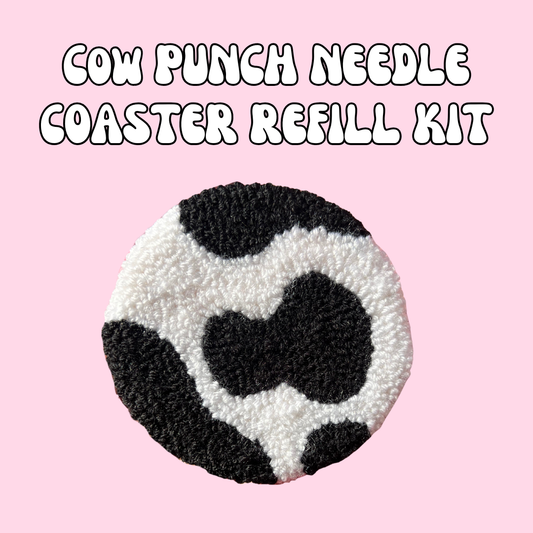 Cow Coaster Punch Needle Refill Kit