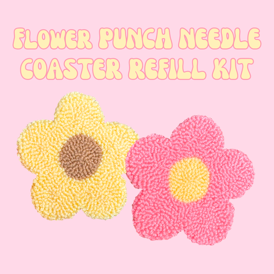 Flower Coaster Punch Needle Refill Kit