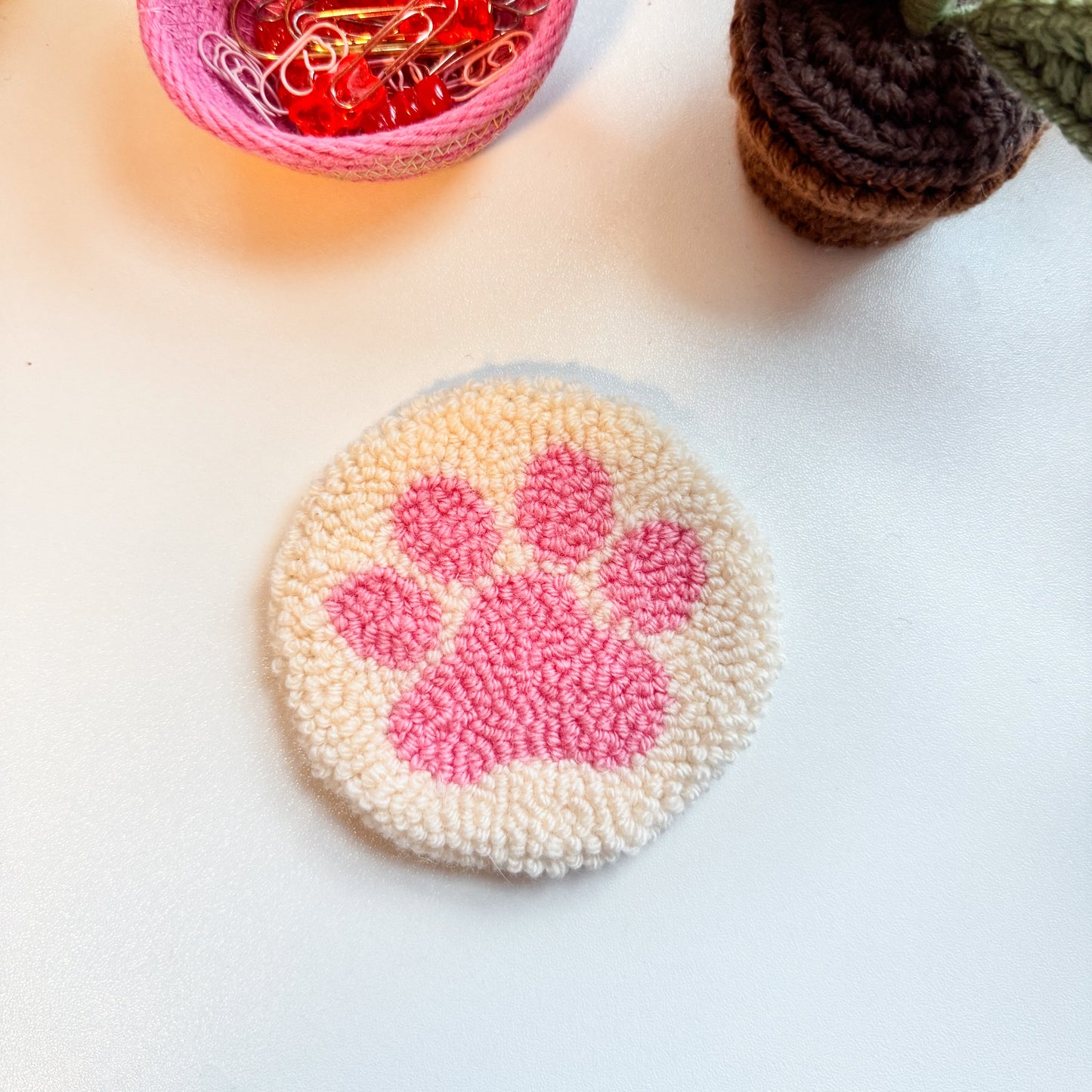 Paw Print Coaster