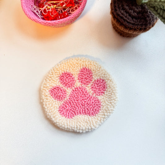 Paw Print Coaster