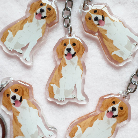 Beagle (lemon) Keychain